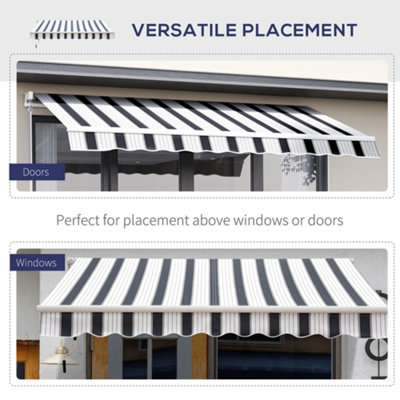 Outsunny Garden Sun Shade Canopy Patio Awning  Shelter Outdoor Retractable - 6