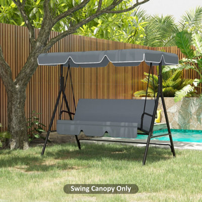 Outsunny Garden Swing Canopy Replacement 2 Seater Swing Seat Replacement Cover