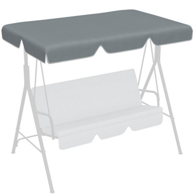 Outsunny Garden Swing Canopy Replacement 2 Seater Swing Seat Replacement Cover