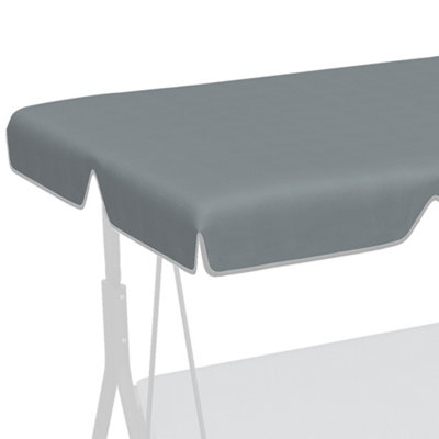 Outsunny Garden Swing Canopy Replacement 2 Seater Swing Seat Replacement Cover - 8