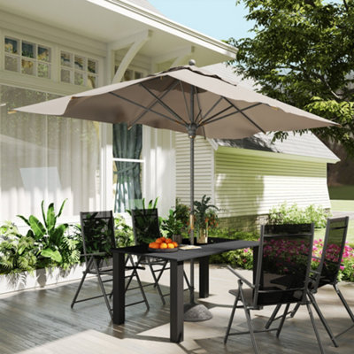 corliving wind resistant tilting patio umbrella blue 118 Amazon.com : CorLiving Wind Resistant Tilting 10' Patio Umbrella in Blue :  Patio, Lawn & Garden