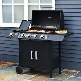 Boss Grill Texas Outdoor Kitchen - 4 Burner Gas BBQ Grill with