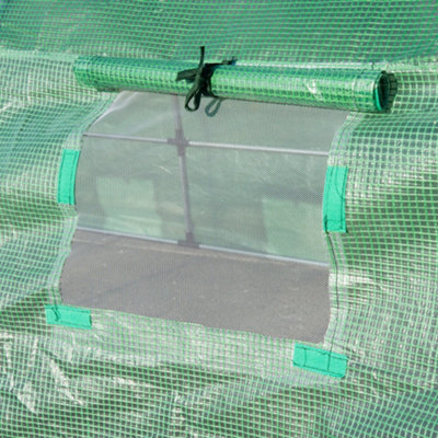 Outsunny Greenhouse Polytunnel Walk-in Flower Plant Steel 6 x 3 M Outdoor - 7