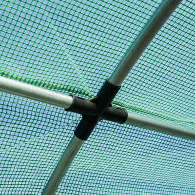 Outsunny Greenhouse Polytunnel Walk-in Flower Plant Steel 6 x 3 M Outdoor - 8
