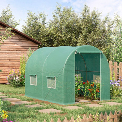 Outsunny Greenhouse Polytunnel Walk-in Grow Plant Steel 3 x 2 M Outdoor