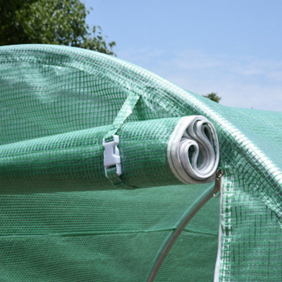 Outsunny Greenhouse Polytunnel Walk-in Grow Plant Steel 3 x 2 M Outdoor - 8