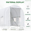Outsunny Greenhouse Solid Frame Walk-in Garden Grow Large Insect Poly Tunnel