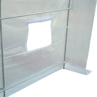 Outsunny Greenhouse Solid Frame Walk-in Garden Grow Large Insect Poly Tunnel - 7