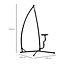 Outsunny Hammock Chair Stand Only Construction Heavy Duty Metal C-Stand for Hanging Hammock Chair Porch Swing, Indoor or Outdoor