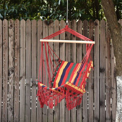 Fabric hanging clearance chair