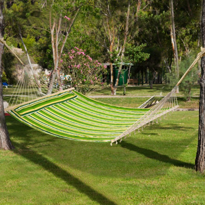 Outsunny Hammock Outdoor Garden Camping Hanging Swing Portable Travel - 5