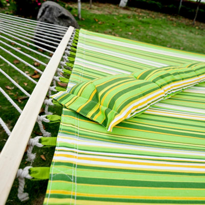 Outsunny Hammock Outdoor Garden Camping Hanging Swing Portable Travel - 9