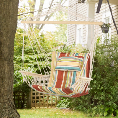 How to hang a discount hammock chair indoors without drilling