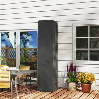 Outsunny Heavy Duty Gas Pyramid Outdoor Cover, Black
