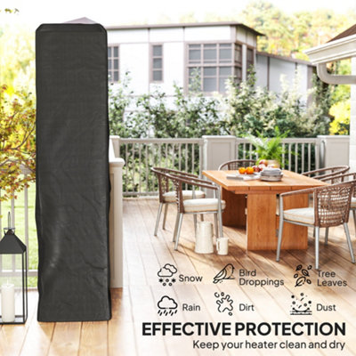 Outsunny Heavy Duty Gas Pyramid Outdoor Cover, Black