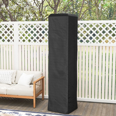 Outsunny Heavy Duty Gas Pyramid Outdoor Cover, Black