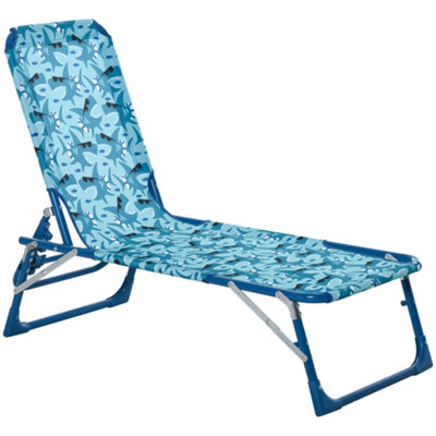 Children's garden sun online lounger