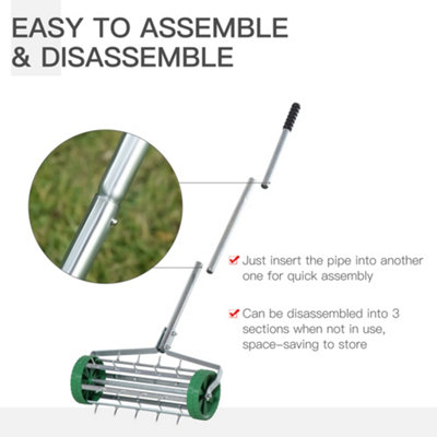 Rolling lawn aerator b&q discount