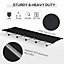 Outsunny Lightweight Camping Bed, Aluminium Portable Camp Cot Sleeping Bed w/ Strong Support 150kg and Carry Bag for Camping, RV