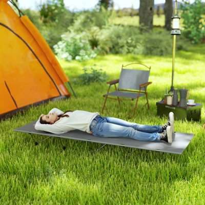 Outsunny Lightweight Camping Cot Portable Compact Sleeping Bed