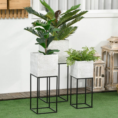 Aazon.co: VECELO Etal Plant Stands Set Of 5, Ultiple Heavy Duty