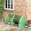 Outsunny Mini Greenhouse Garden Planter Zipper Doors Portable 180 x 90 x 90cm