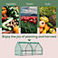 Outsunny Mini Greenhouse Garden Planter Zipper Doors Portable 180 x 90 x 90cm