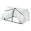 Outsunny Mini  Greenhouse Grow House PVC Cover Steel Frame White 99 x 71 x 60cm