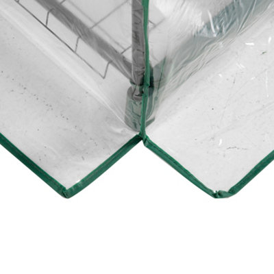 Outsunny Mini Greenhouse Outdoor Flower Stand PVC Cover Portable 69 x 49 x 193cm - 5