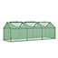 Outsunny Mini Greenhouse Small Plant Grow House w/ 3 Windows for Outdoor
