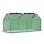 Outsunny Mini Greenhouse Small Plant Grow House w/ PE Cover Windows for Outdoor