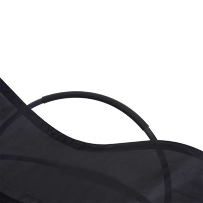 Outsunny Orbital Lounger Zero Gravity Patio Chaise Foldable Rock Chair with Pillow Black - 9