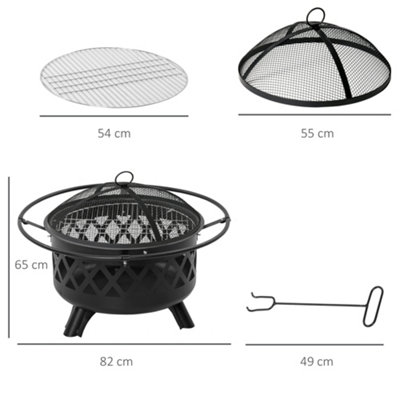 Hampton bay crossfire fire pit sales