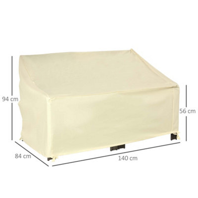 Outsunny Outdoor Furniture Cover 2 Seater Loveseat Protection 140x84x94cm - 3