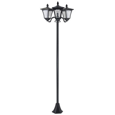 Outsunny Outdoor Garden Solar Light with Base Energy-efficient IP44 Dimmable