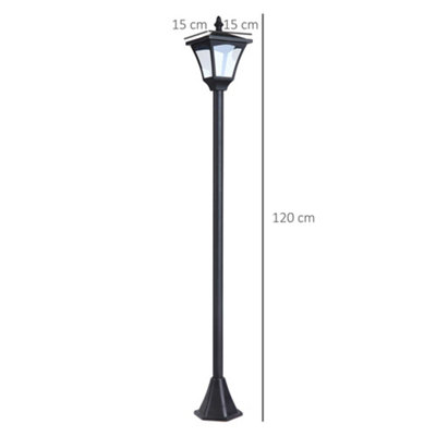 Outsunny Outdoor Garden Solar Light with Base Freestanding Energy-saving Optical - 3