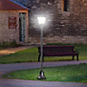 Outsunny Outdoor Garden Solar Light with Base IP44 Optical Control Dimmable