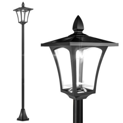 Outsunny Outdoor Garden Solar Light with Base IP44 Optical Control Dimmable