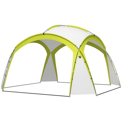 Outsunny Outdoor Gazebo Event Shelter Party Tent for Garden Green