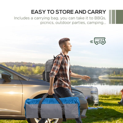 Outsunny Outdoor Gazebo Event Shelter Party Tent for Garden Green - 6