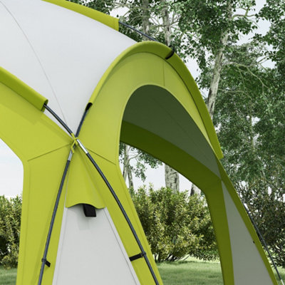 Outsunny Outdoor Gazebo Event Shelter Party Tent for Garden Green - 8