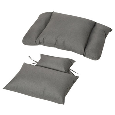 Outsunny Outdoor indoor Wicker Teardrop Chair with Cushion Rattan Lounger Grey - 8