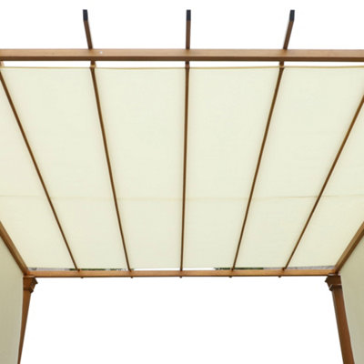 Outsunny Outdoor Retractable Pergola Gazebo Garden Sun Shade Canopy Shelter - 8