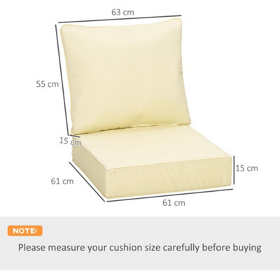 Seat and back cushion set new arrivals