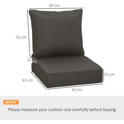 Outsunny rattan replacement online cushions