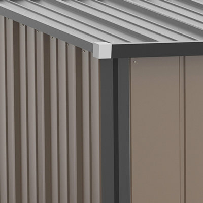 Outsunny Outdoor Storage Shed Steel Garden Shed  Lockable Door - 9