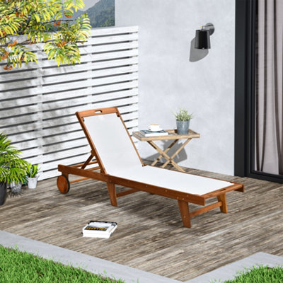 Wooden sun best sale loungers b&q