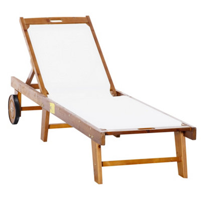 Wooden sun hot sale loungers b&q