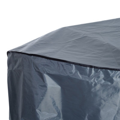Outsunny Patio 2/3 Seater Rattan Sofa Waterproof Furniture Cover Rain Protection - 7