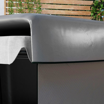 Outsunny Patio Swing Chair Cover Garden Furniture Protector 215x155x150cm Grey - 7